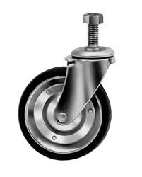 4- 4" Rubber Clothing Rack Casters
