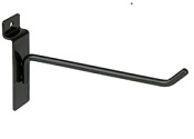 6" Slatwall Hook Black-96pcs