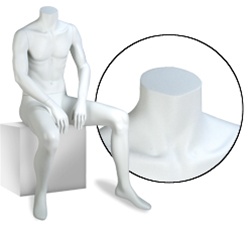 Male Mannequins: Seated, Headless