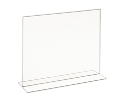 Horizontal Acrylic Top Load Counter Top Sign Holders