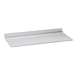 100- 4 x 10 Clear Acrylic Slatwall Shelves