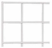 3 - 2'x4' White Grid Panels