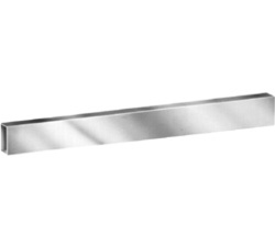 4' L X 1/2" X 1-1/2" Display Hangrail w/ Protective Strip - Black (Set of 10)